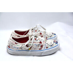 Vans Hello Kitty White Low Top Shoes Men's Size 5.5 Women's 7 White Sneakers
